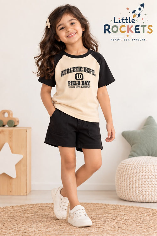Raglan T-Shirt & Shorts for Kids